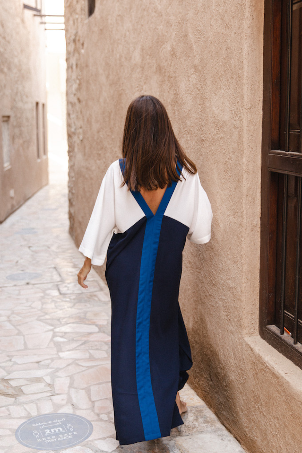 VAM | Caftán Azul y Blanco - Malota