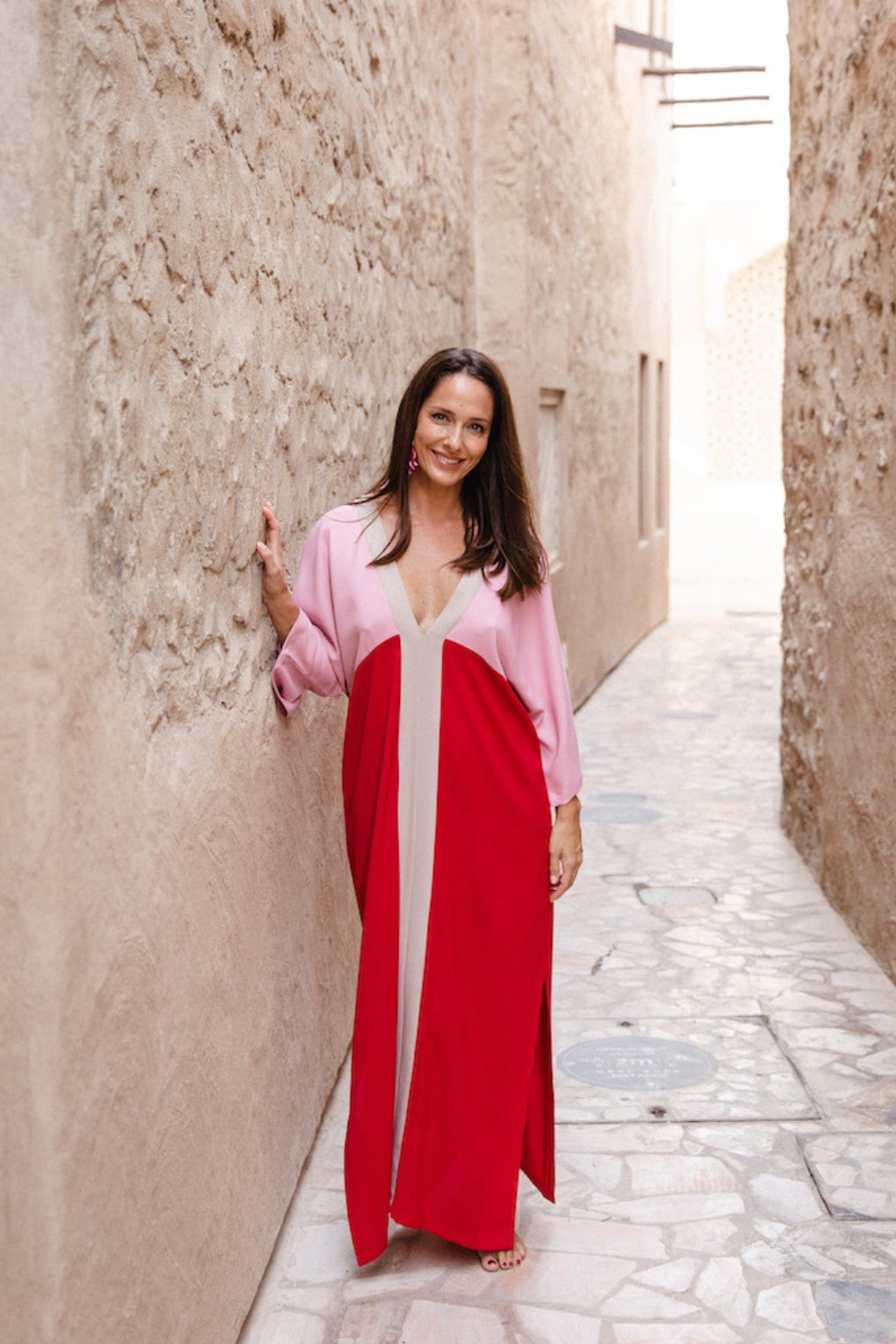 VAM | Caftán Rojo y Rosa - Malota