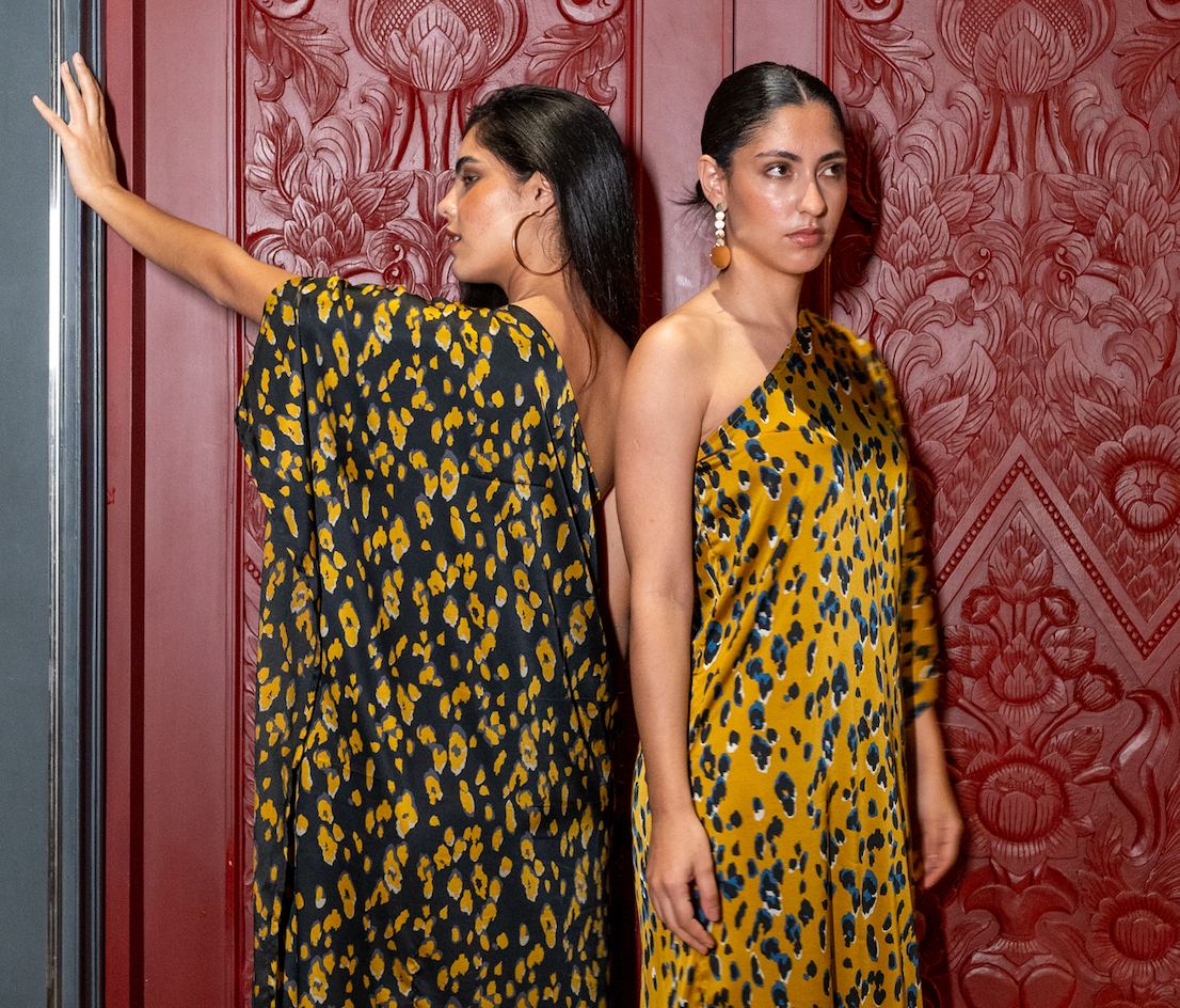 Vestido Fiesta | AVA | Animal print Amarillo