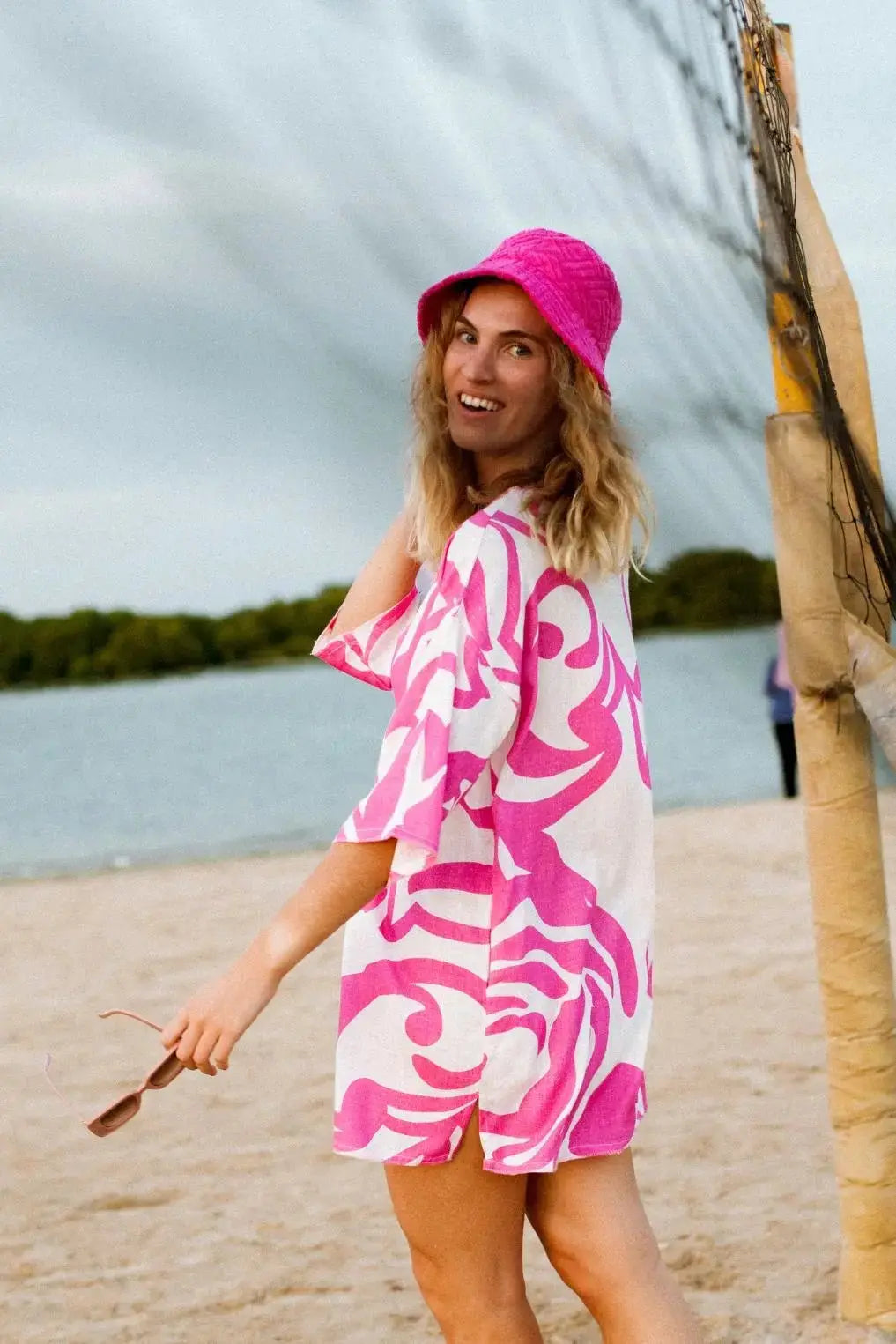 CLARA | Caftán Rosa Fucsia - Malota