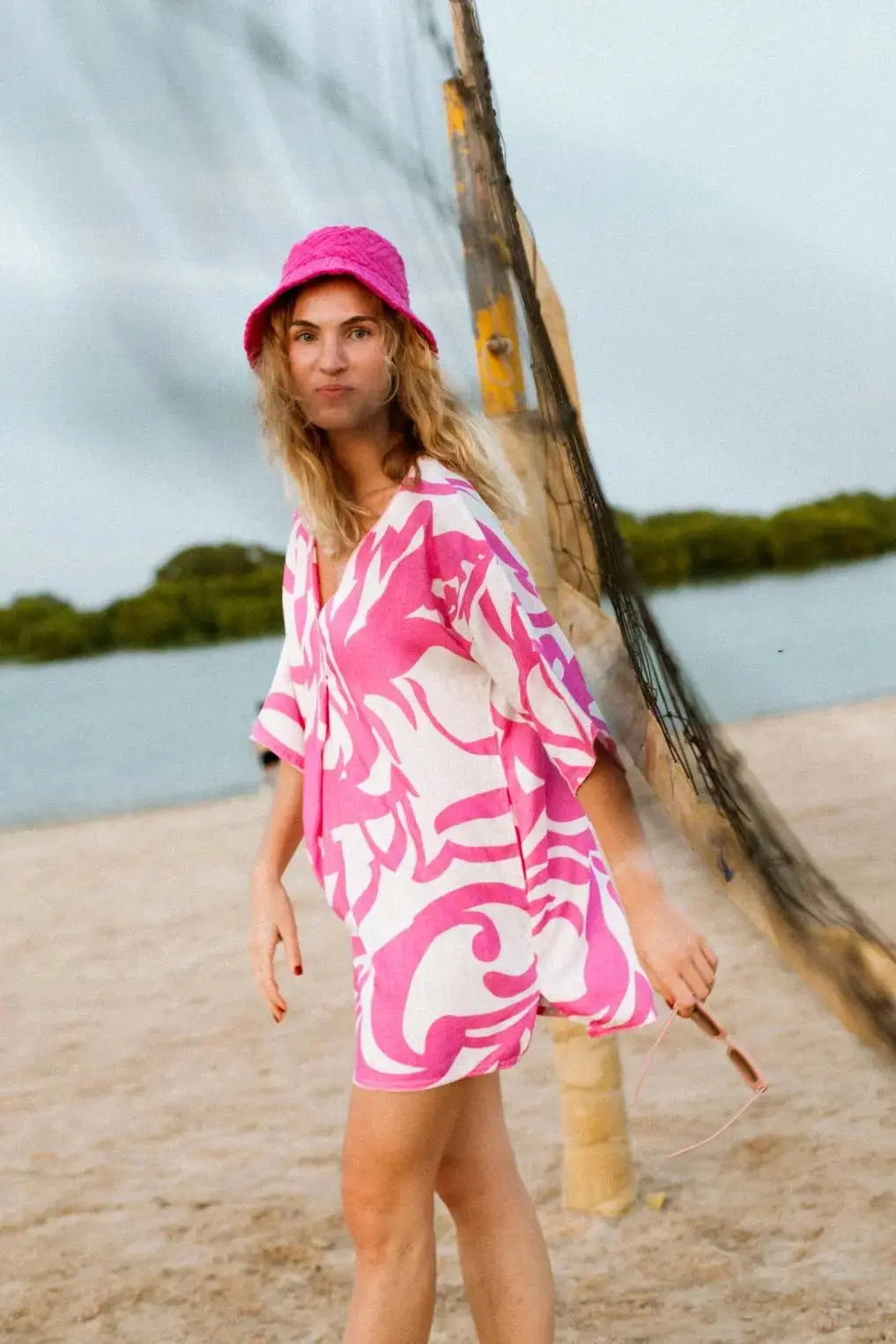 CLARA | Caftán Rosa Fucsia - Malota