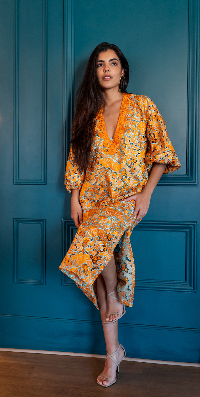 Vestido Fiesta | JACKIE | ATELIER | Naranja