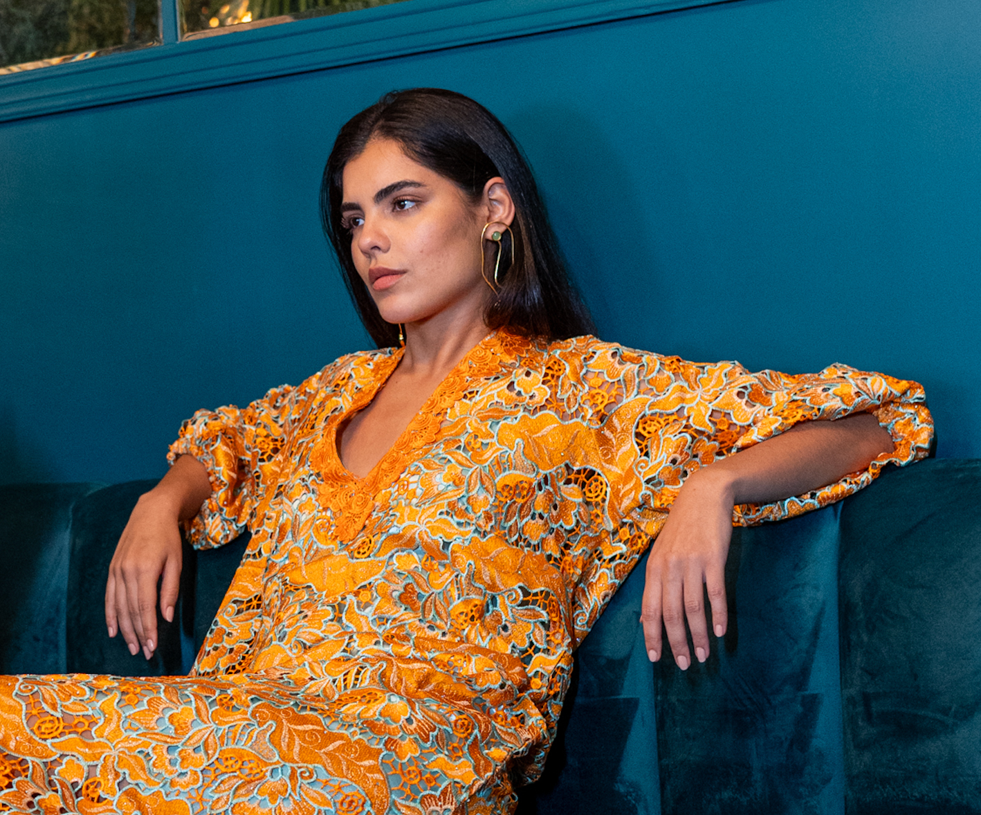 Vestido Fiesta | JACKIE | ATELIER | Naranja