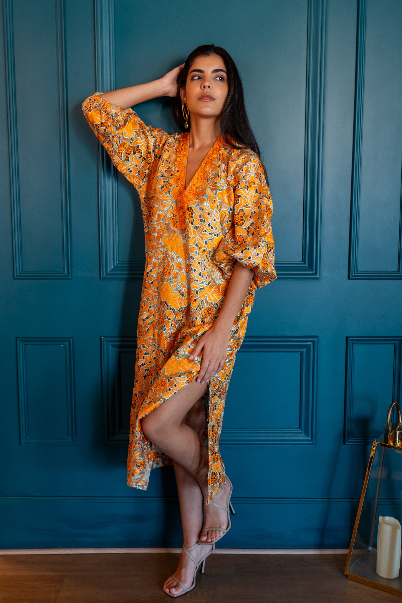 Vestido Fiesta | JACKIE | ATELIER | Naranja