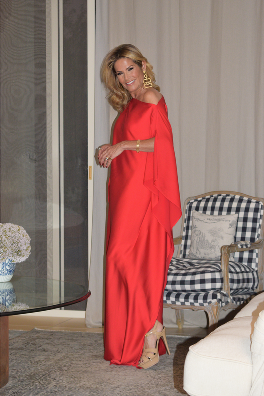 FELISA | Vestido Seda Rojo - Malota