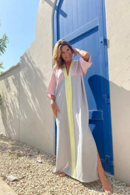 VAM | Caftán Amarillo y Rosa - Malota